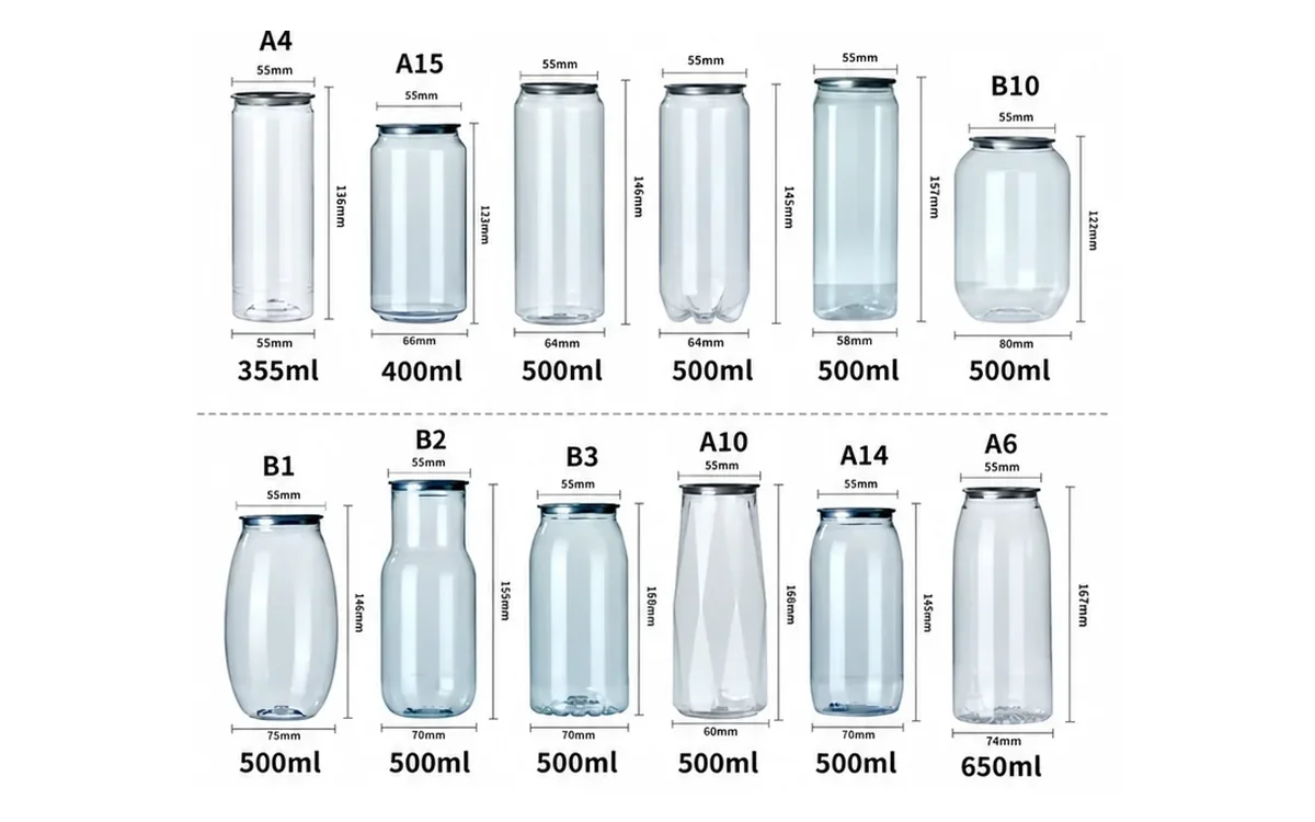 PET doboz- és pohárválaszték 250-től 1000 ml-ig