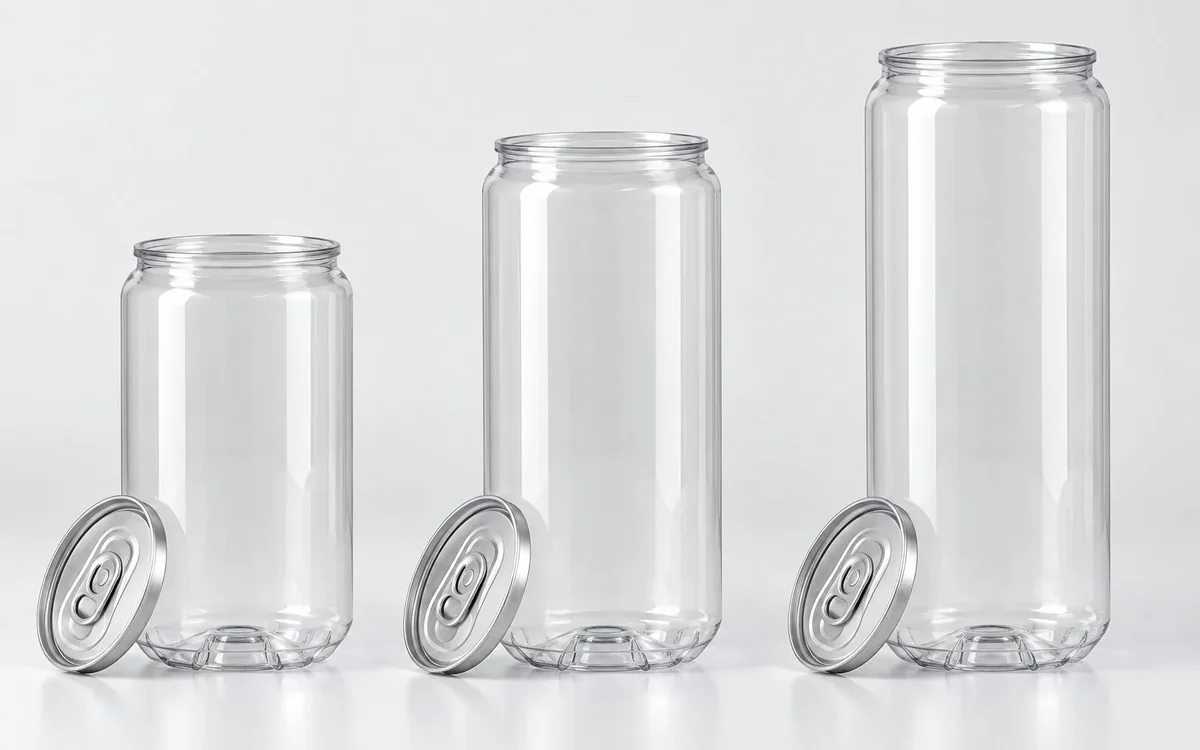 330, 500 és 600 ml-es PET dobozok alumíniumfedéllel